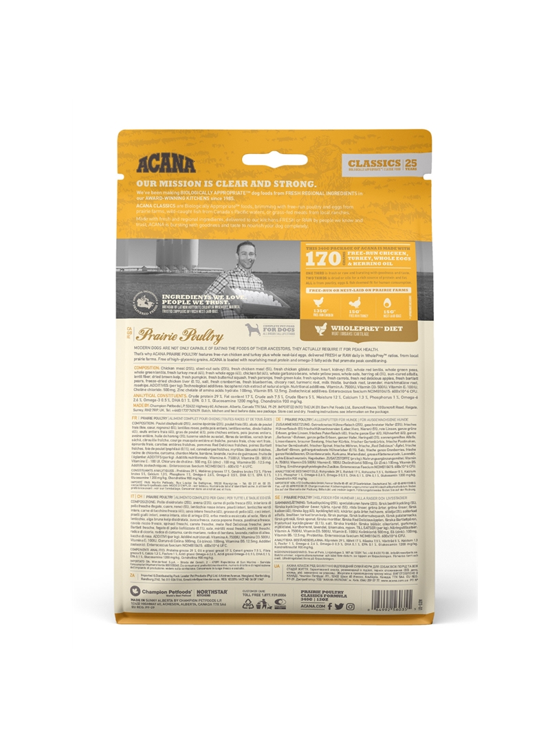 ACANA PRAIRIE POULTRY - 340gr - ACC200 ACANA PRAIRIE POULTRY - 340gr - ACC200
