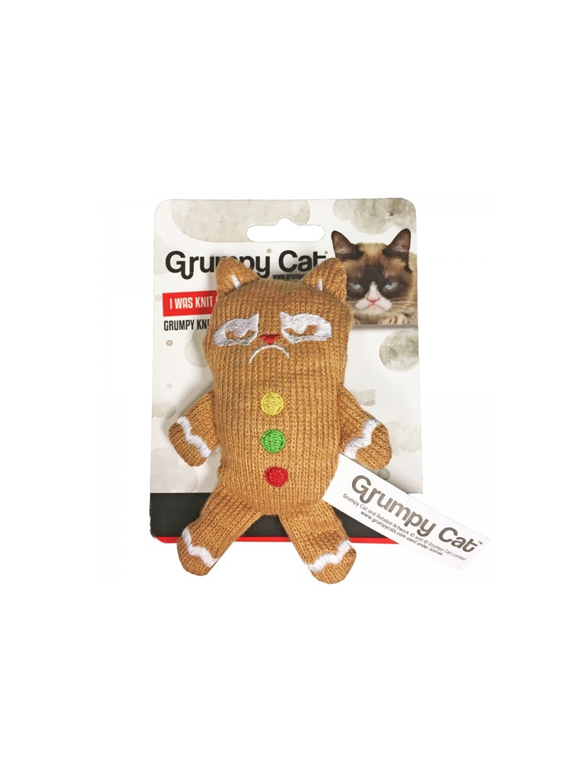 GRUMPY CAT KNIT GINGERBREAD - GINGERBREAD - GC00204