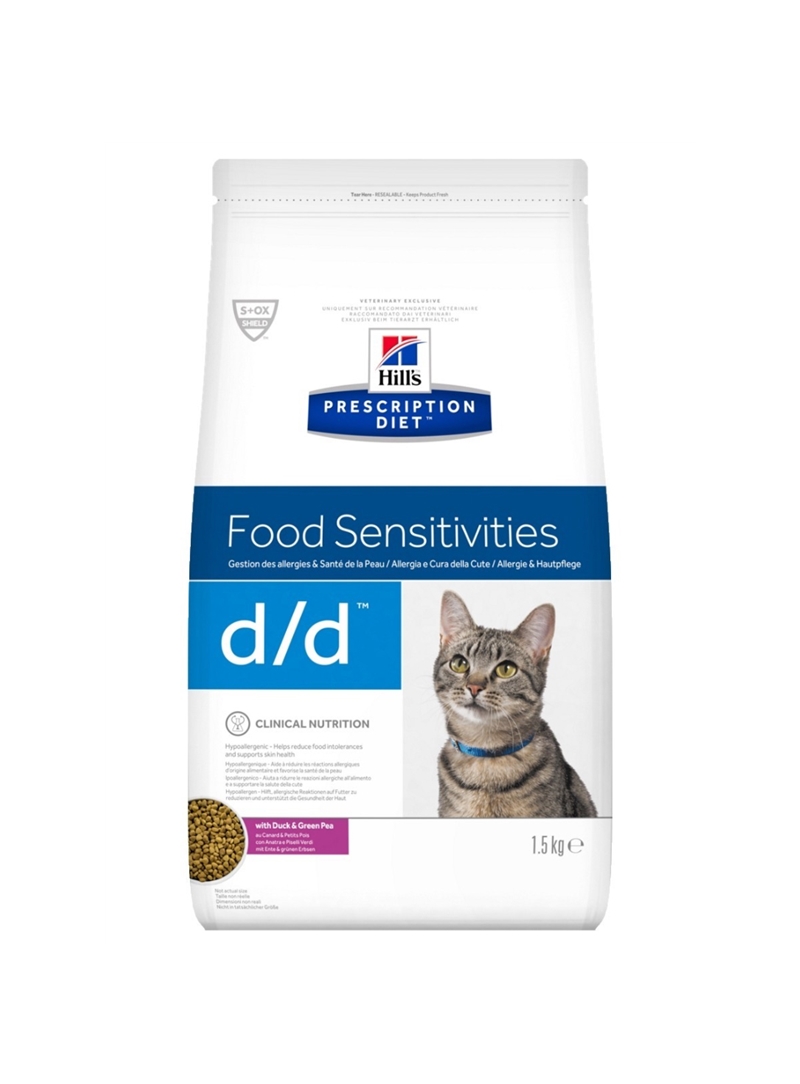 HILLS CAT D/D FOOD SENSITIVITIES DUCK - 1,5kg - HFDDD1
