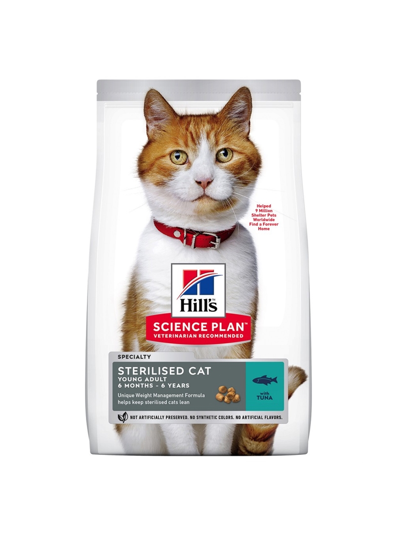 HILLS SCIENCE PLAN CAT YOUNG ADULT STERILISED TUNA - 1,5kg - H6930
