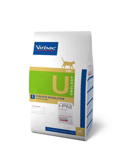 VIRBAC CAT U1 - STRUVITE DISSOLUTION - 1,5kg - RACCU11D