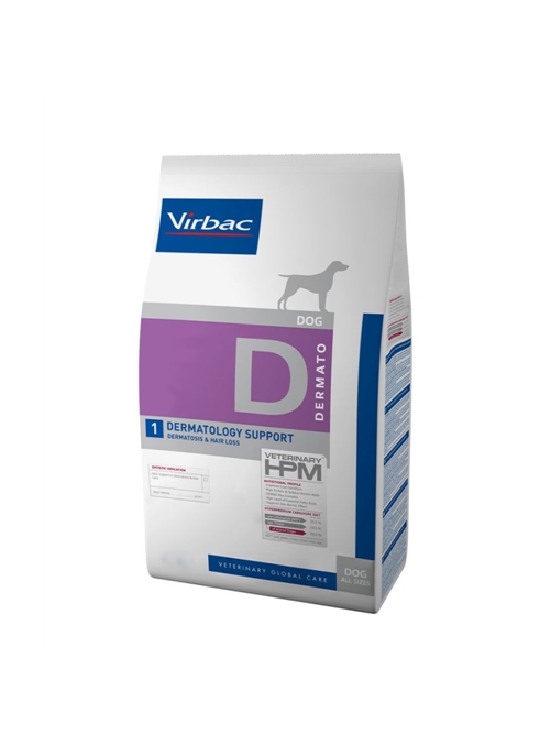 VIRBAC DOG D1 - DERMATOLOGY SUPPORT - 3kg - RACDD13K