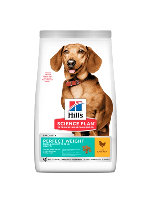 HILLS SCIENCE PLAN DOG ADULT SMALL & MINI PERFECT WEIGHT - 1,5kg - HPW2025