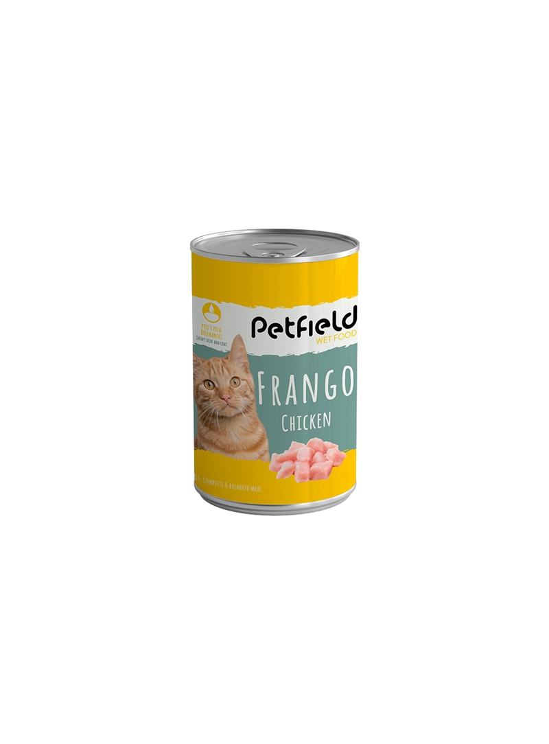 PETFIELD CAT WETFOOD - LATA - Frango - 410gr #1 - PFWC0304