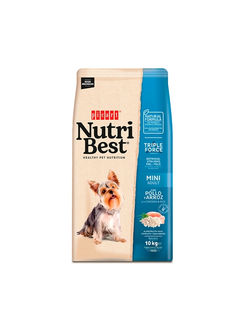 PICART NUTRIBEST ADULT MINI CHICKEN & RICE CANINE - 3kg - NUTBADM3