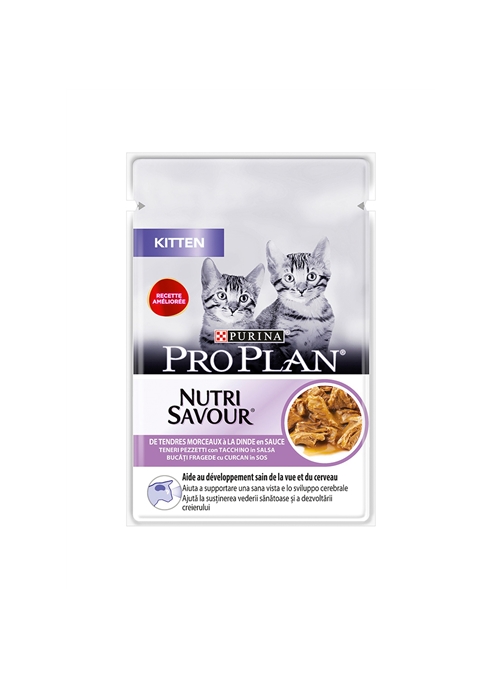 PRO PLAN CAT NUTRISAVOUR KITTEN - Peru em molho - 85gr - P12478813