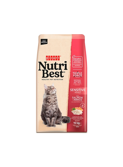 PICART NUTRIBEST CAT ADULT SENSITIVE SALMON - 2kg - NUTGASR02
