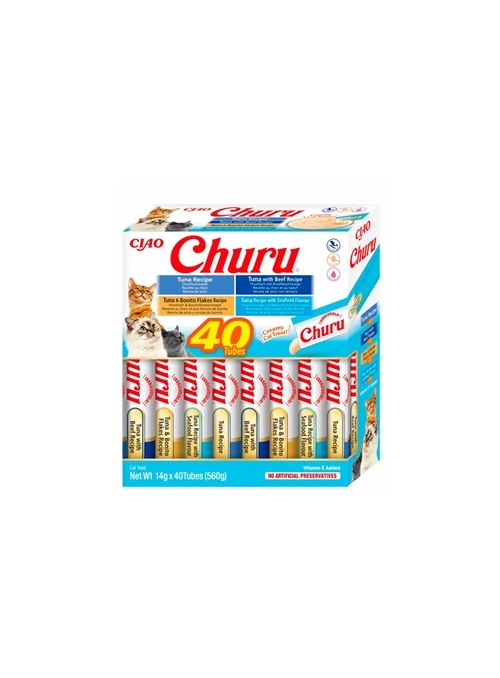 CHURU CAT BOX VARIEDADES DE ATUM - Atum - 40 x 14gr - EU141