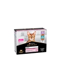 PRO PLAN CAT NUTRISAVOUR DELICATE MULTIPACK - Sortido - 10 x 85gr - P12561896