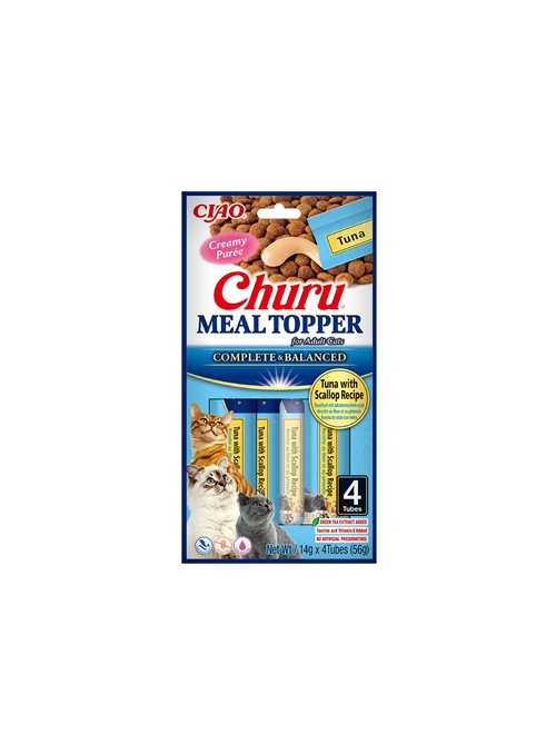 CHURU CAT MEAL TOPPER ATUM COM VIEIRA - Atum com vieira - 4 x 14gr - EU902