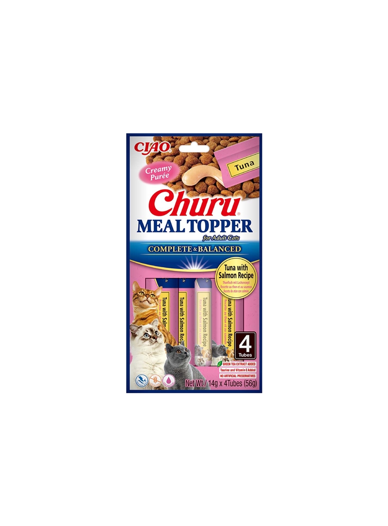 CHURU CAT MEAL TOPPER ATUM COM SALMÃO - Atum com salmão - 4 x 14gr - EU904