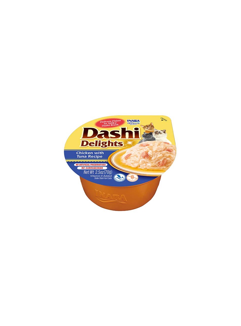 CHURU CAT DASHI DELIGHTS RECEITA DE FRANGO COM ATUM - Frango e Atum - 70gr - EU861 CHURU CAT DASHI DELIGHTS RECEITA DE FRANGO COM ATUM - Frango e Atum - 70gr - EU861