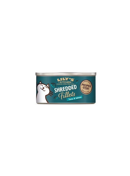 LILYS KITCHEN CAT SHRED FILLETS ATUM E SALMÃO - Atum e Salmão - 70gr - 12595005