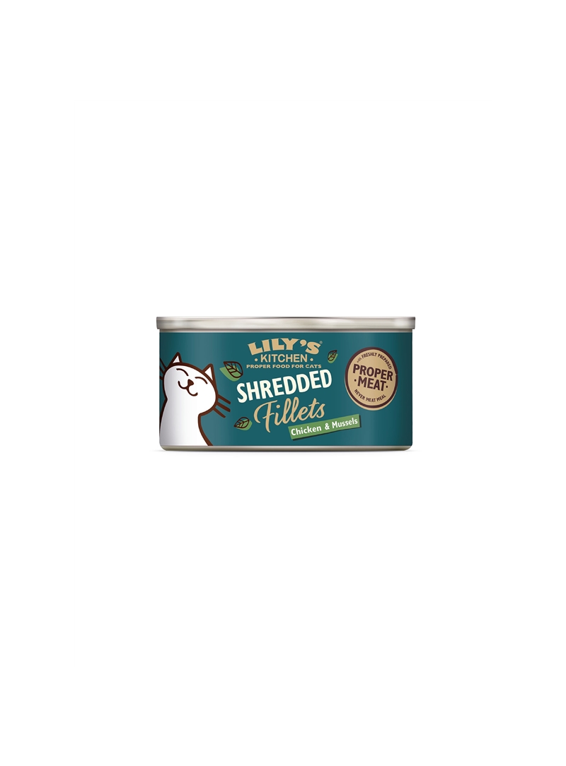 LILYS KITCHEN CAT SHRED FILLETS FRANGO E MEXILHÃO - Frango e Mexilhão - 70gr - 12594859 LILYS KITCHEN CAT SHRED FILLETS FRANGO E MEXILHÃO - Frango e Mexilhão - 70gr - 12594859