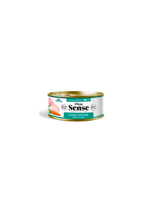 DIBAQ SENSE CAT GRAIN FREE WET CHICKEN WITH DUCK - 70gr - D9300N