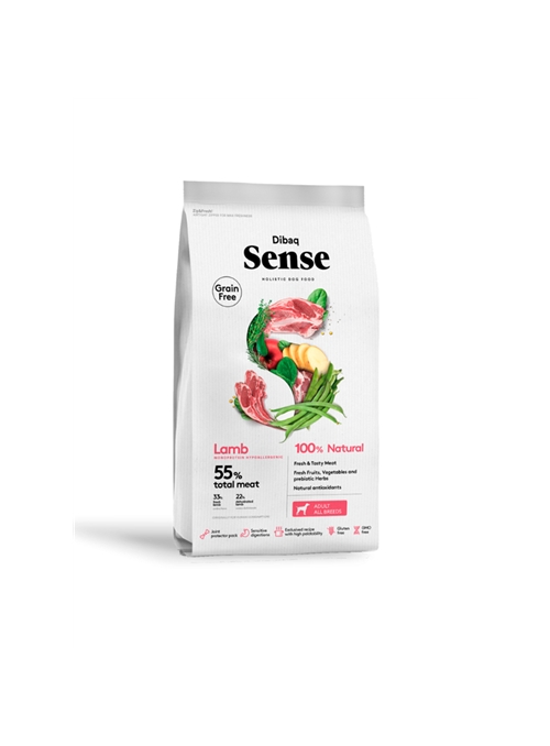 DIBAQ SENSE DOG ADULT GRAIN FREE LAMB - 12kg - D5985N