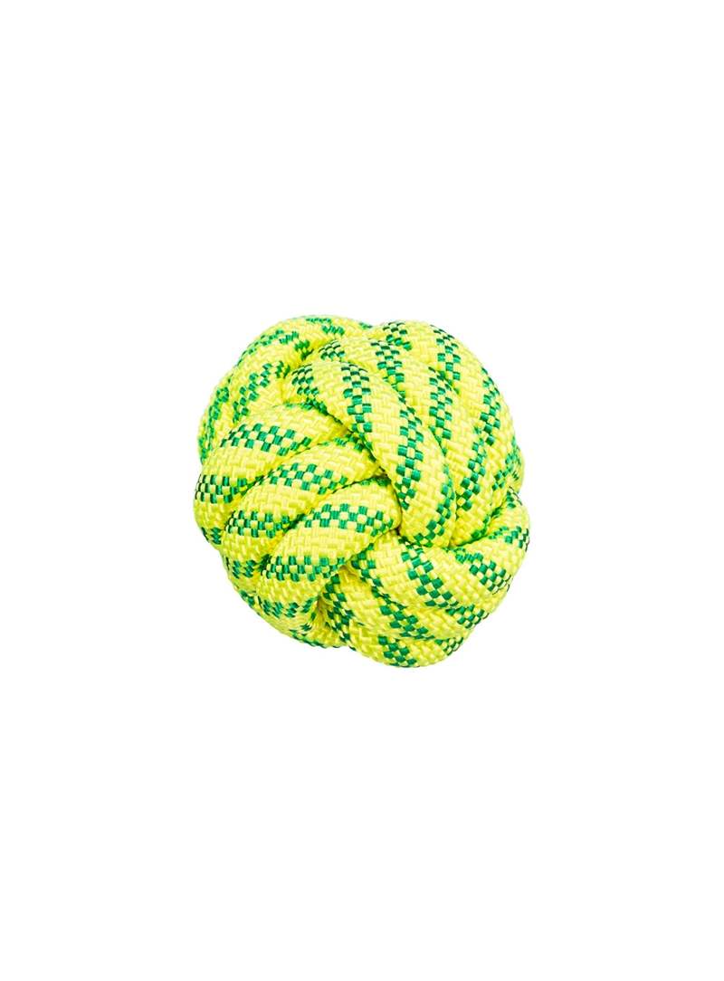 TRIXIE DOG AQUA TOY - BOLA FLUTUANTE EM CORDA - Amarelo - 7cm - TX33660