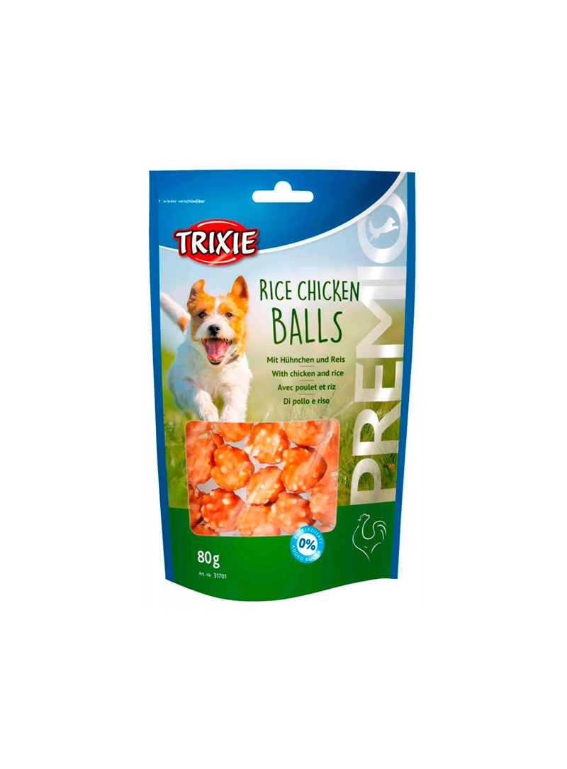 TRIXIE DOG SNACK PREMIO RICE CHICKEN BALLS - 80gr - TX31701 TRIXIE DOG SNACK PREMIO RICE CHICKEN BALLS - 80gr - TX31701