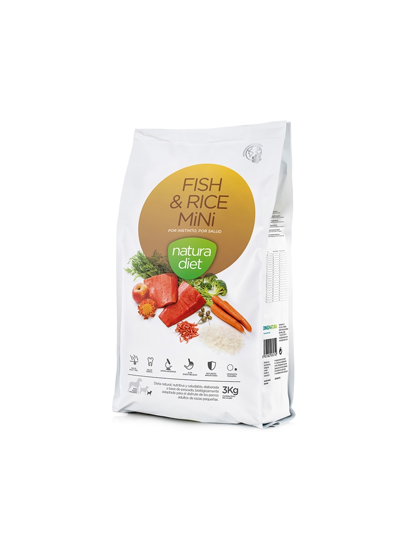 NATURA DIET FISH RICE MINI - 3Kg - NDFM742