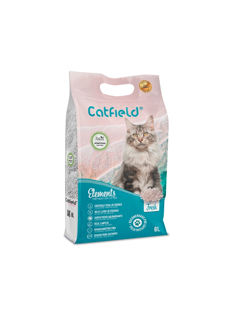 CATFIELD AREIA AGLOMERANTE ELEMENTS FRESH - 6 litros - CTFLD1114