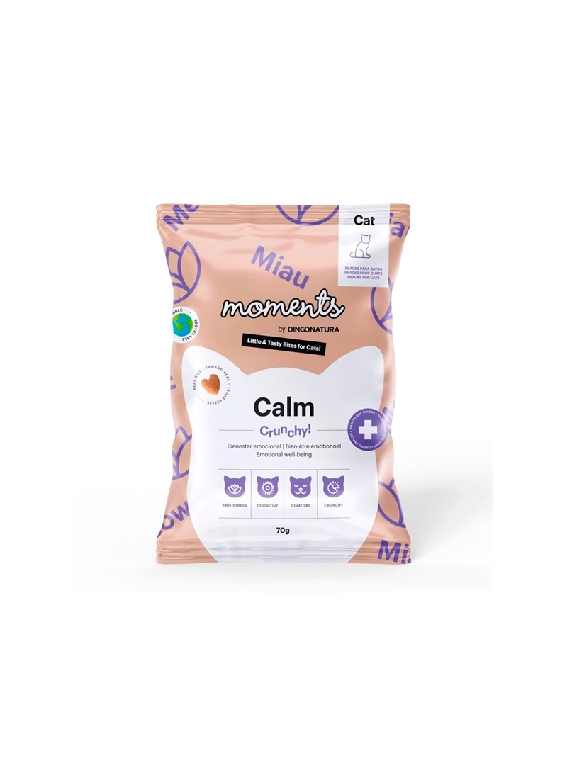 MOMENTS CAT SNACK CALM CRUNCHY - 70gr - D10211 MOMENTS CAT SNACK CALM CRUNCHY - 70gr - D10211