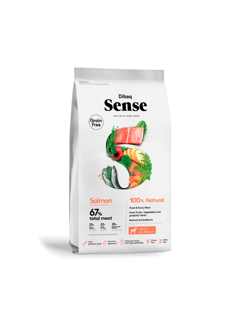 DIBAQ SENSE DOG ADULT GRAIN FREE SALMON - 2kg - D5983N