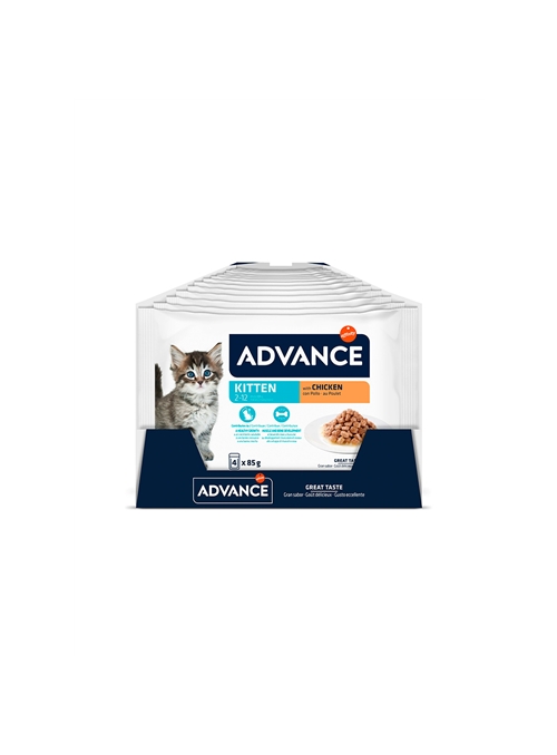 ADVANCE KITTEN CHICKEN MULTIPACK - 4 x 85gr - A964531