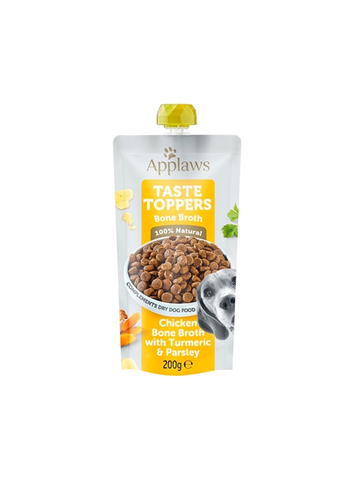 APPLAWS DOG TASTE TOPPERS SAQUETA FRANGO COM CÚRCUMA E SALSA - Frango com Cúrcuma e Salsa - 200gr - ATT9910