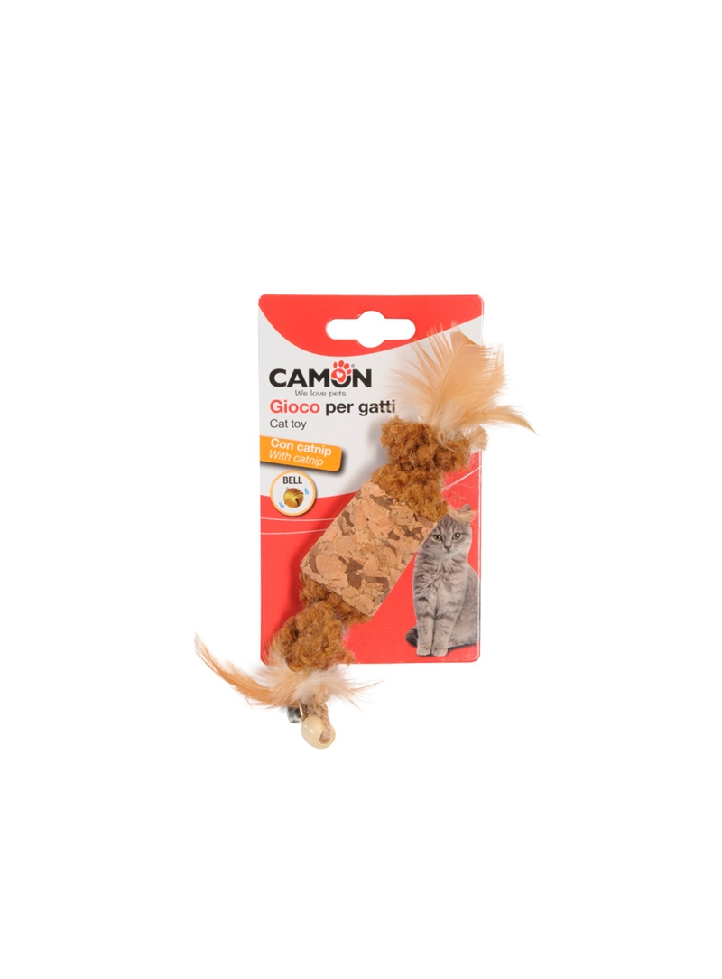 CAMON BRINQUEDO GATO COM PENAS E CATNIP - AG083 CAMON BRINQUEDO GATO COM PENAS E CATNIP - AG083