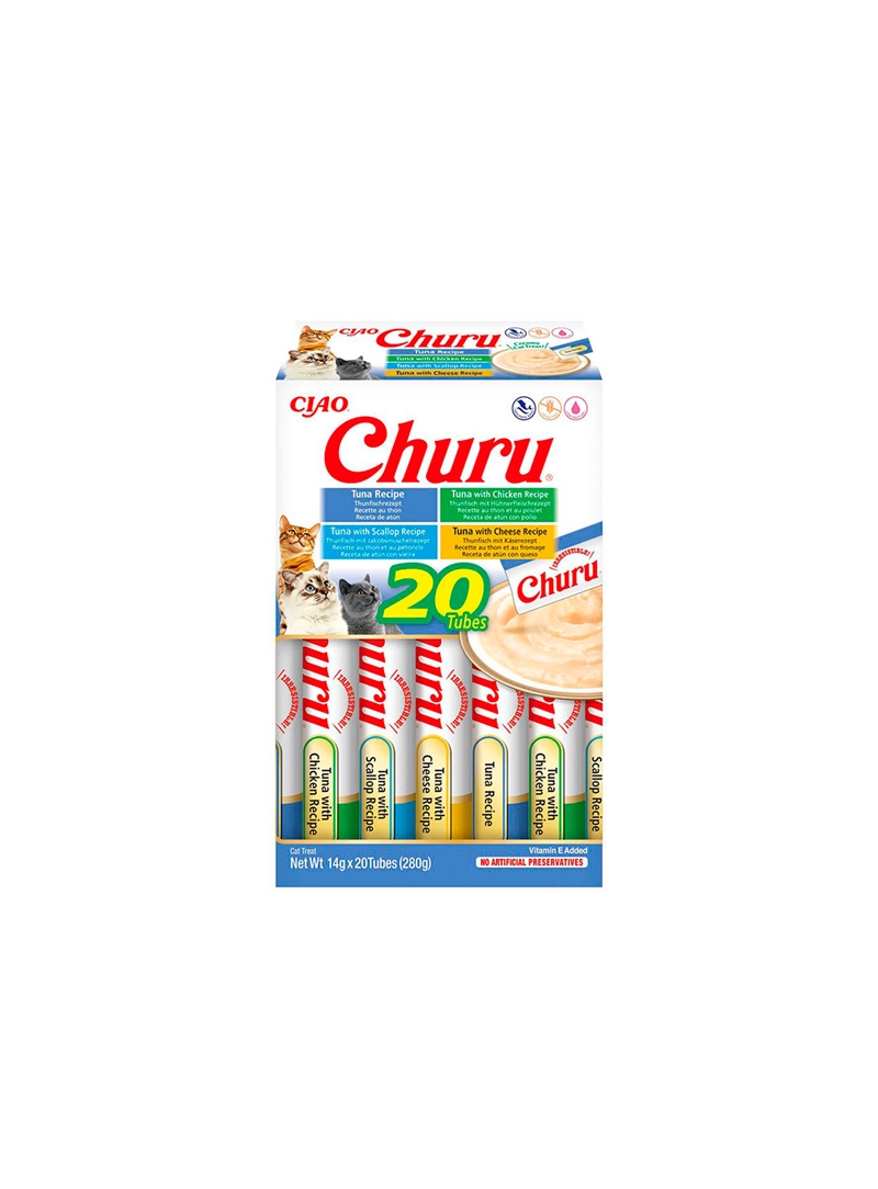 CHURU CAT BOX VARIEDADES DE ATUM - Atum - 20 x 14gr - EU124 CHURU CAT BOX VARIEDADES DE ATUM - Atum - 20 x 14gr - EU124