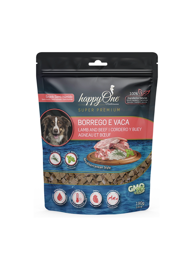 HAPPYONE MEDITERRANEUM DOG SNACK - Borrego e Vaca - 190gr #2 - MEDIT101N