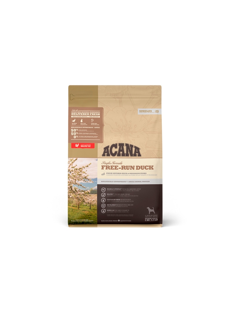ACANA DOG SINGLES FREE-RUN DUCK - 2kg - ACS206 ACANA DOG SINGLES FREE-RUN DUCK - 2kg - ACS206