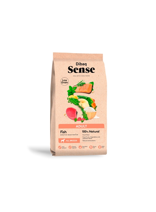 DIBAQ SENSE DOG ADULT LOW GRAIN SALMON TUNA - 12kg - D7048N