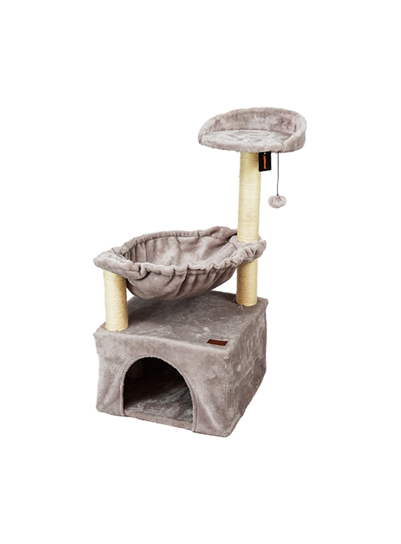 PAWPPIN ARRANHADOR KORAT - 41 x 41 x 85cm - Cinza - PP20110