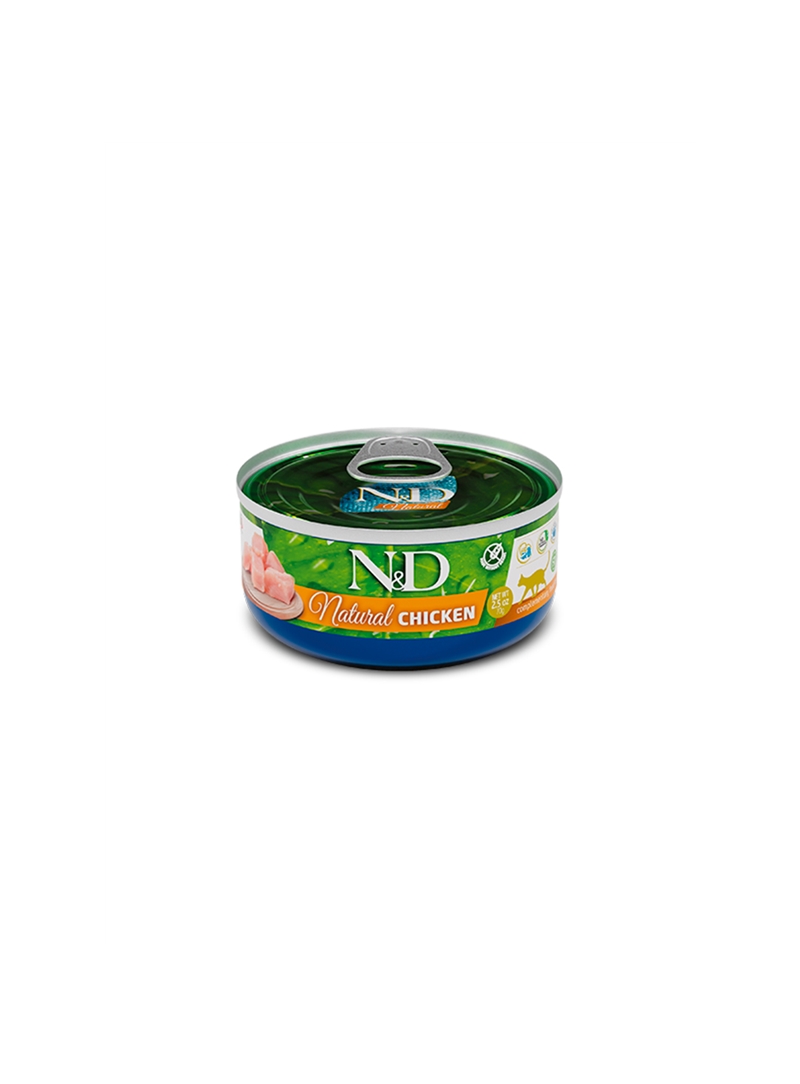 FARMINA N&D NATURAL CAT LATA FRANGO - 70gr - NDN6081