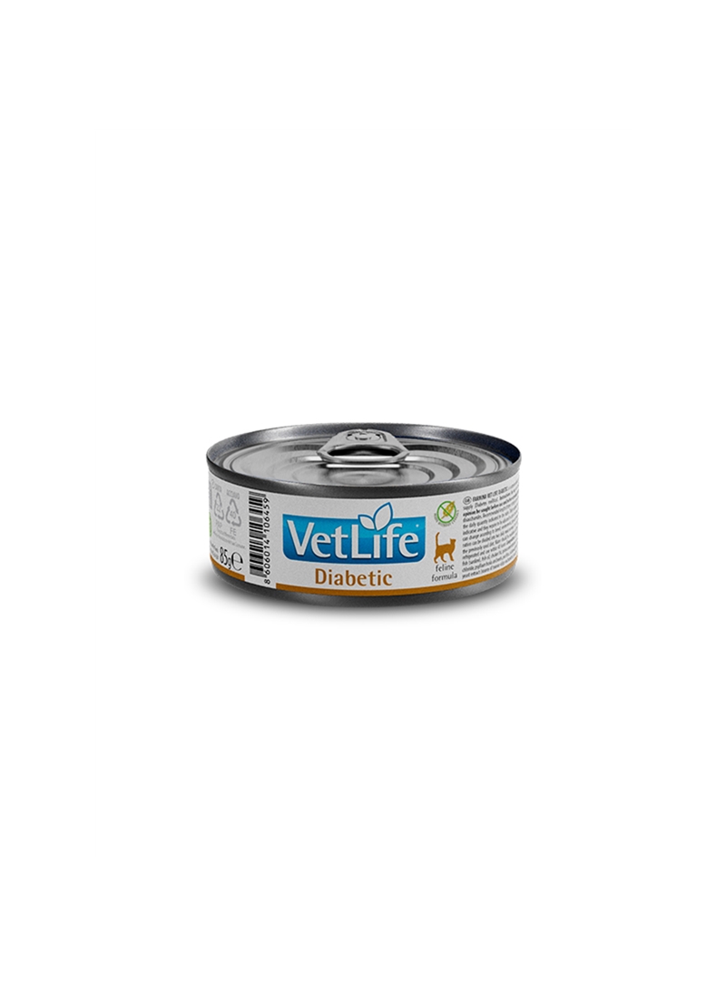 FARMINA VET LIFE DIABETIC FELINE LATA - 85gr - VLFDBLP