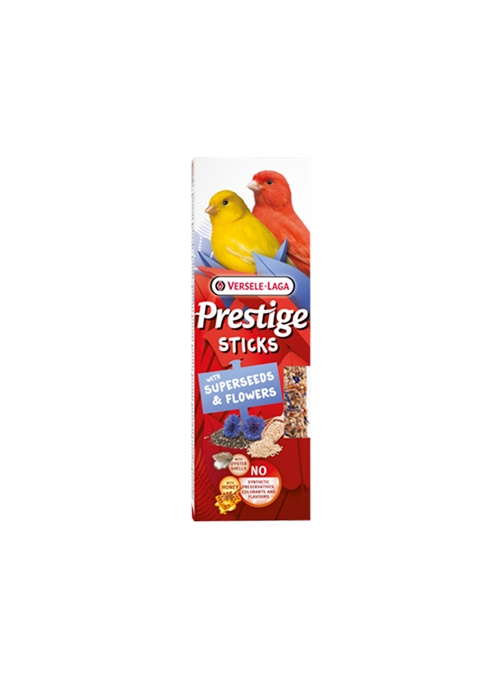 VERSELE LAGA PRESTIGE CANÁRIOS STICKS COM SUPER SEMENTES E FLORES - 2 x 30gr - VL422346