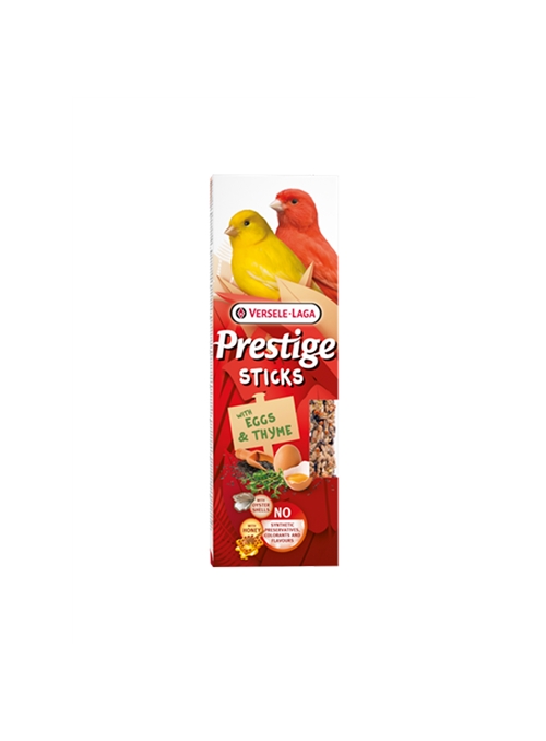 VERSELE LAGA PRESTIGE CANÁRIOS STICKS COM OVOS E TOMILHO - 2 x 30gr - VL422349
