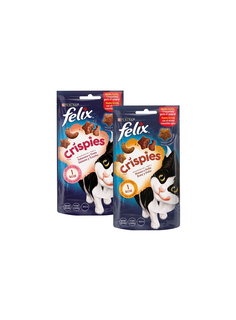 FELIX CRISPIES - Salmão e Truta - 45gr - P12221772 FELIX CRISPIES - Salmão e Truta - 45gr - P12221772