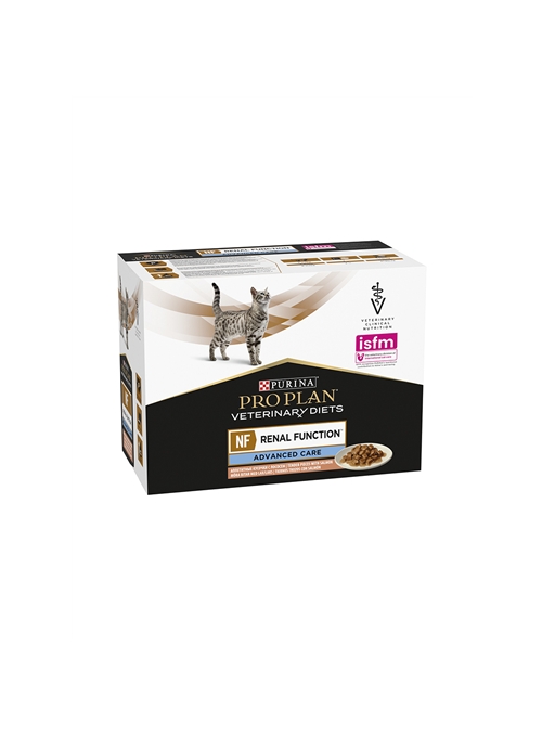 PRO PLAN CAT NF ADVANCED CARE SAQUETAS SALMÃO - 10 x 85gr - P12506422N