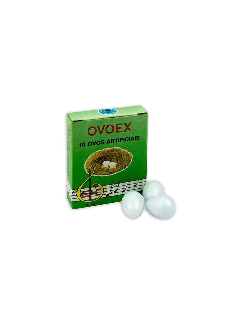 OVOEX OVOS ARTIFICIAIS P/ CANÁRIOS - 10 unidades - EX650 OVOEX OVOS ARTIFICIAIS P/ CANÁRIOS - 10 unidades - EX650