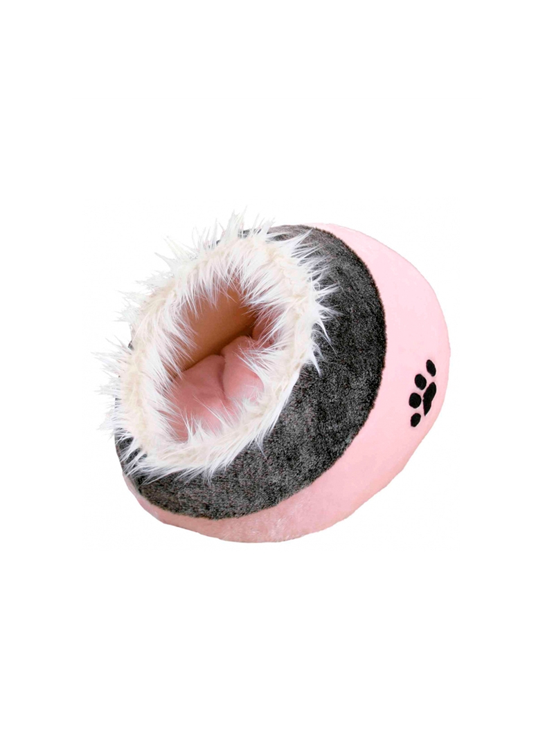 TRIXIE GRUTA MINOU EM PELUCIA - Rosa e Cinzento - 35 x 26 x 41cm - TX36301 TRIXIE GRUTA MINOU EM PELUCIA - Rosa e Cinzento - 35 x 26 x 41cm - TX36301