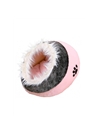 TRIXIE GRUTA MINOU EM PELUCIA - Rosa e Cinzento - 35 x 26 x 41cm - TX36301