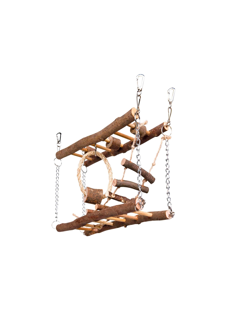 TRIXIE PONTE SUSPENSA MADEIRA P/ RATOS E HAMSTERS - 27 x 17 x 7cm - TX61650 TRIXIE PONTE SUSPENSA MADEIRA P/ RATOS E HAMSTERS - 27 x 17 x 7cm - TX61650