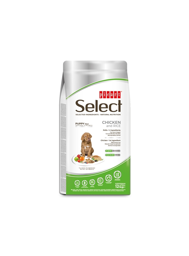 PICART SELECT PUPPY MAXI CHICKEN - 12kg - P52278 PICART SELECT PUPPY MAXI CHICKEN - 12kg - P52278
