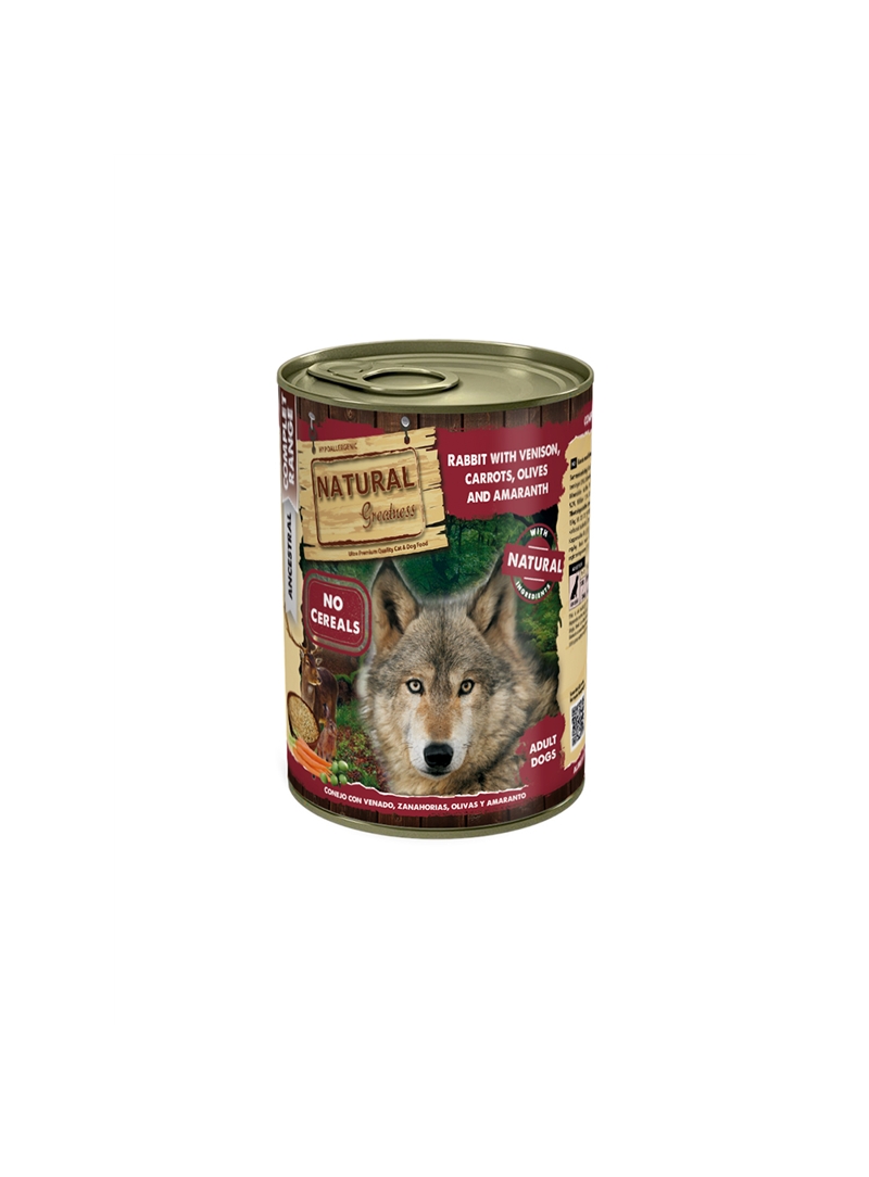NATURAL GREATNESS DOG COMPLET  |  LATA - Borrego e Papaia - 400gr #2 - NGWD-UP-2