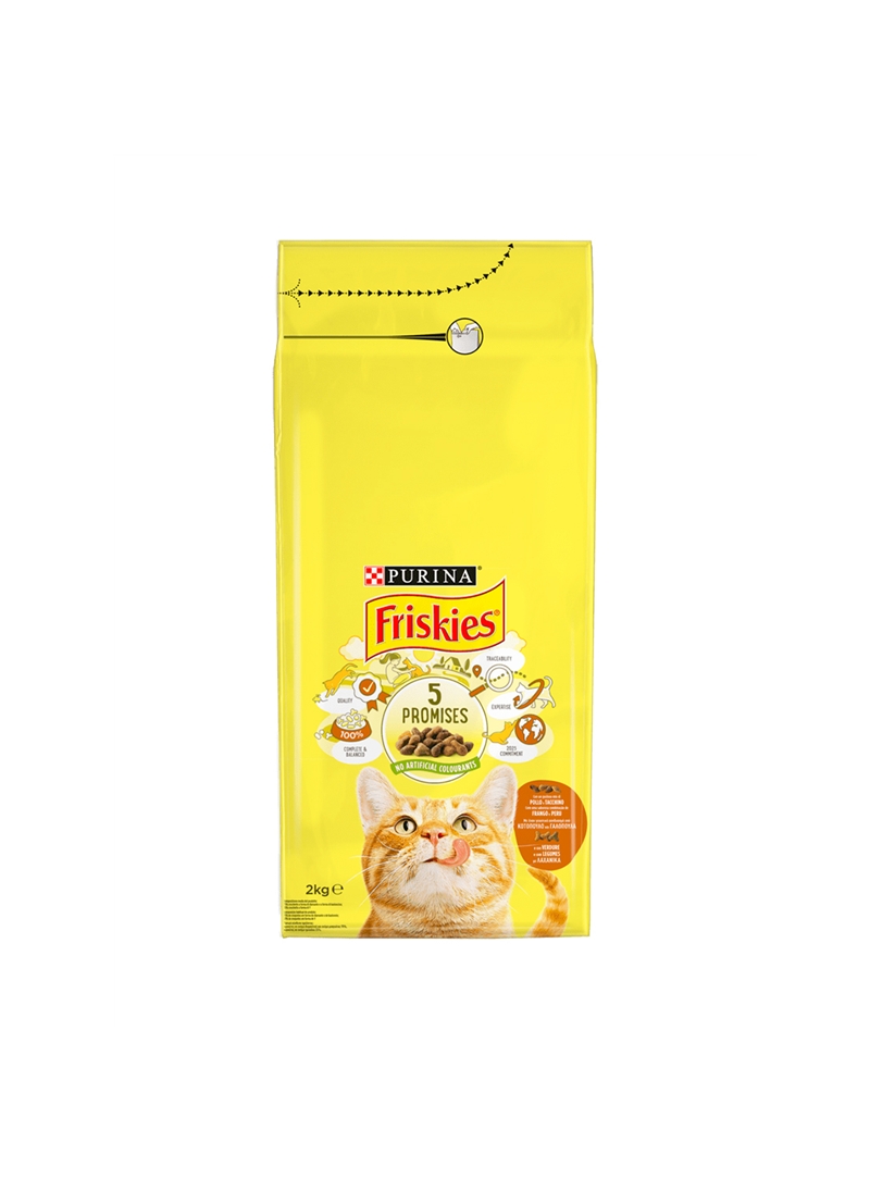 FRISKIES GATO ADULT | FRANGO, PERU & LEGUMES - 2kg - F12152105