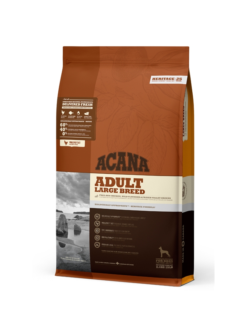 ACANA HERITAGE ADULT LARGE BREED - 11,4kg - ACH118 ACANA HERITAGE ADULT LARGE BREED - 11,4kg - ACH118