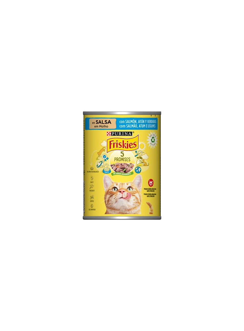 FRISKIES GATO ADULT WET | SALMÃO, ATUM & LEGUMES - 400gr - F12150852 FRISKIES GATO ADULT WET | SALMÃO, ATUM & LEGUMES - 400gr - F12150852
