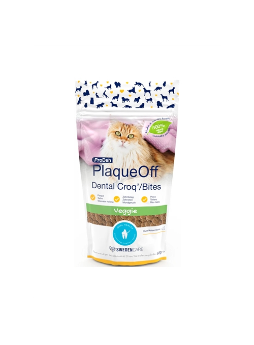 PLAQUEOFF DENTAL CROQ GATO - 60gr - PLACRO60G